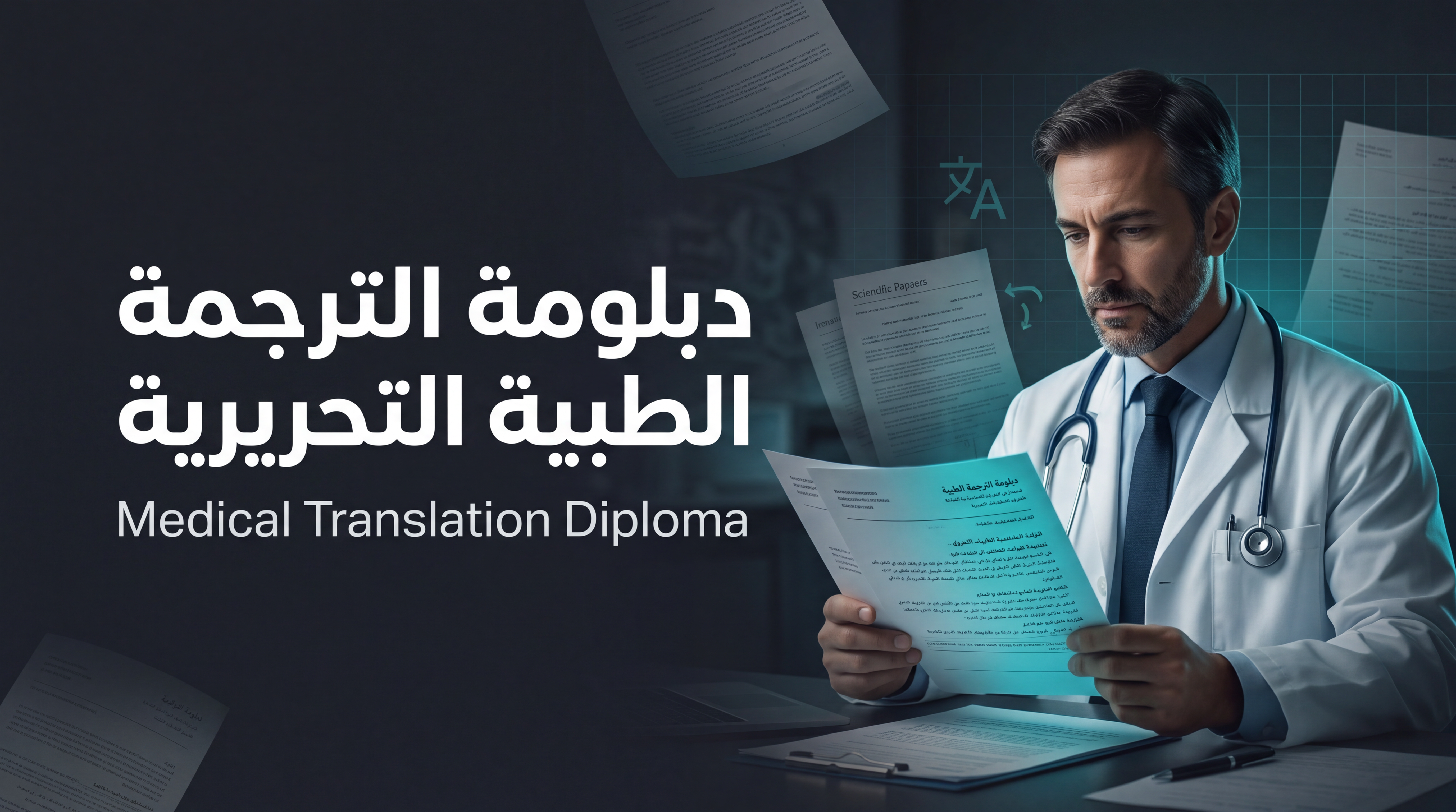 دبلومة الترجمة الطبية التحريرية بالذكاء الاصطناعي